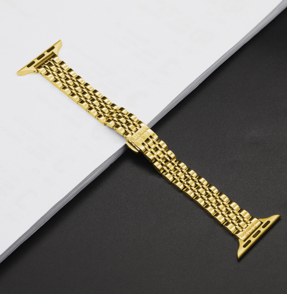Suitable for Apple Watch 9 8 7 6 5 Ultra2 seven bead stainless steel small waist women's strap