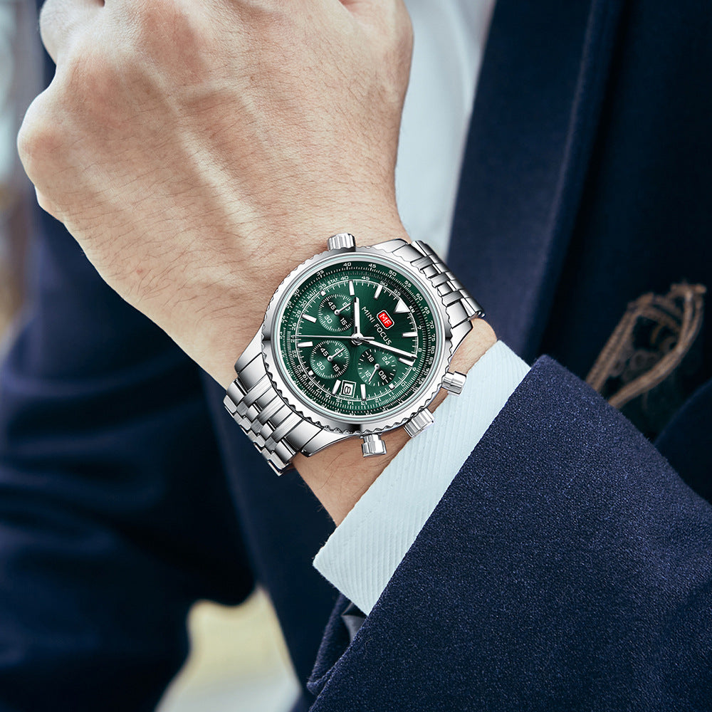 Luxury Military Watch for Men Waterproof Luminous Date Chronograph Man Watch Sport Quartz Stainless Steel Men's Watches