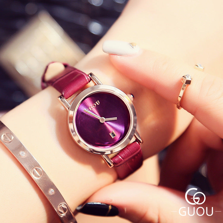 Luxury Women's Watches Stainless Steel Colorful straps Purple Women Watches Fashion Ladies watch reloj mujer zegarek damski