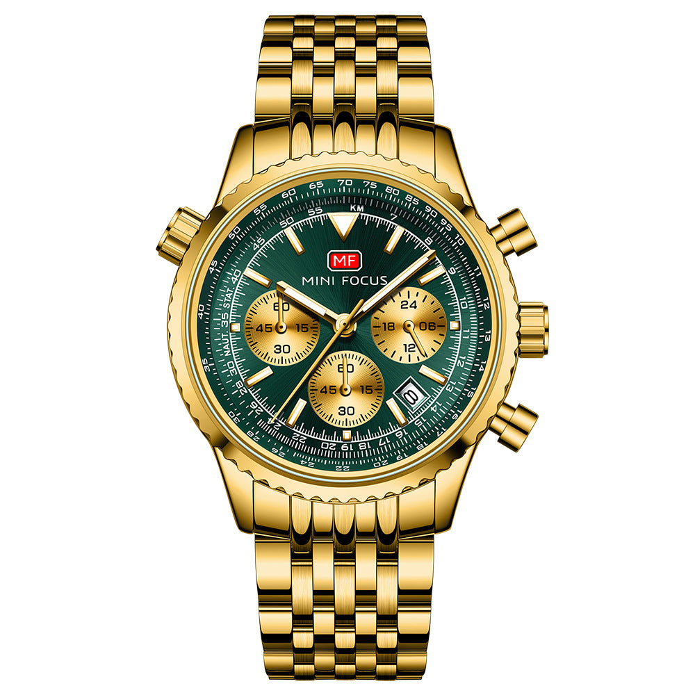Luxury Military Watch for Men Waterproof Luminous Date Chronograph Man Watch Sport Quartz Stainless Steel Men's Watches