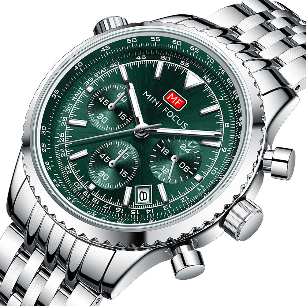 Luxury Military Watch for Men Waterproof Luminous Date Chronograph Man Watch Sport Quartz Stainless Steel Men's Watches