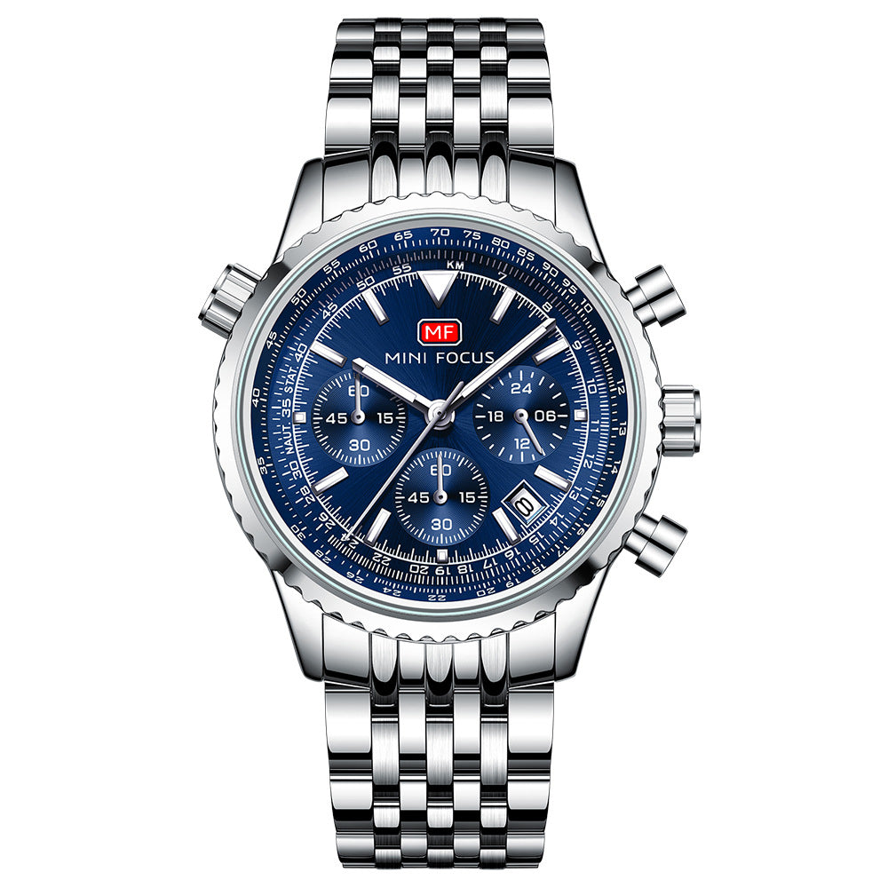 Luxury Military Watch for Men Waterproof Luminous Date Chronograph Man Watch Sport Quartz Stainless Steel Men's Watches