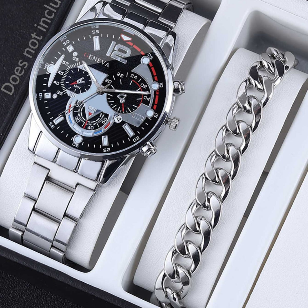 Men's watch Classic Chinese style men's bracelet necklace set