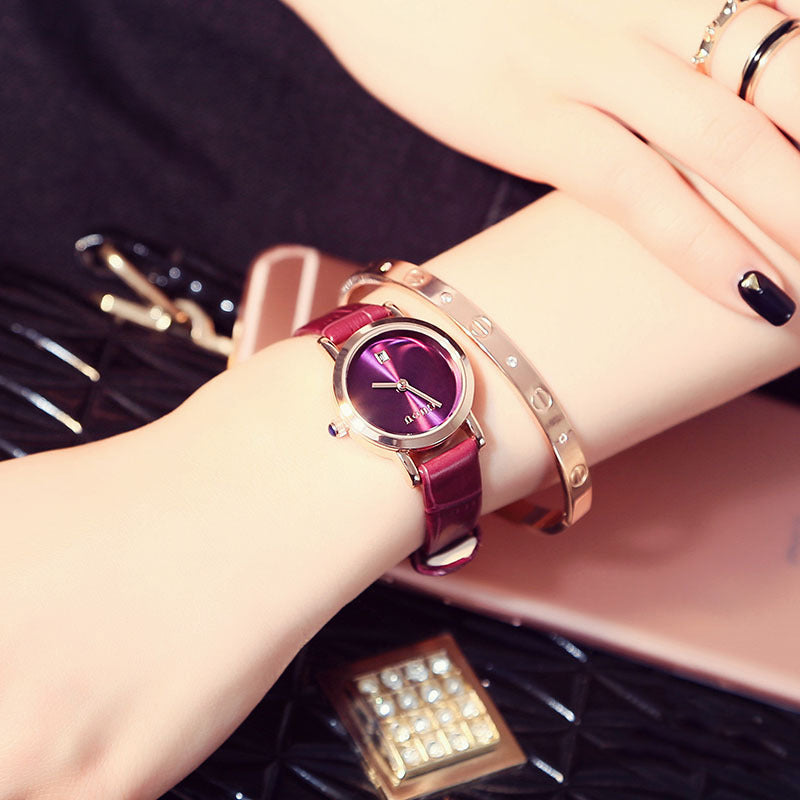 Luxury Women's Watches Stainless Steel Colorful straps Purple Women Watches Fashion Ladies watch reloj mujer zegarek damski