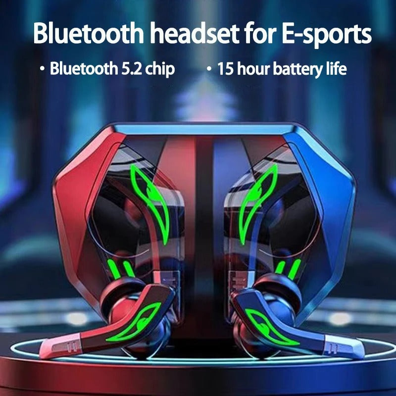 Bluetooth Wireless Headphones HiFi Music Earphone 10 Hours Play Time Earbuds with Mic Gamer Headset Low Latency