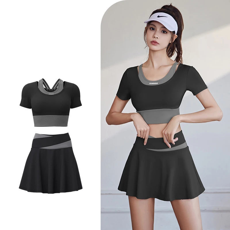 2Pcs Women's gym yoga set Professional training sports