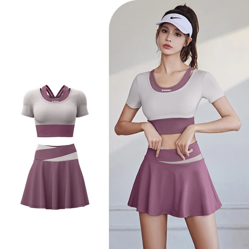 2Pcs Women's gym yoga set Professional training sports