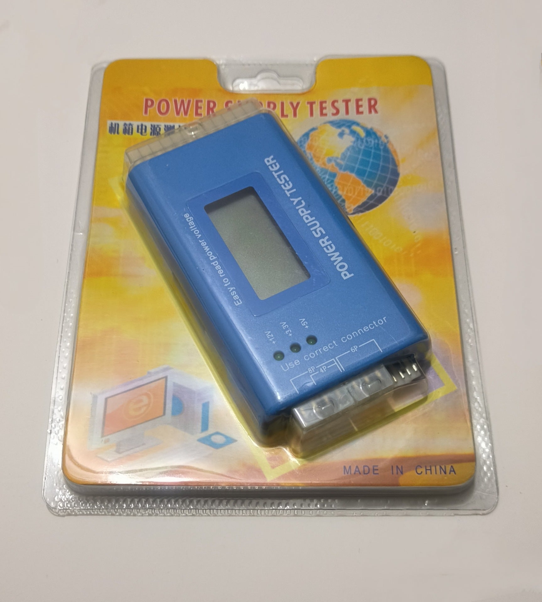 ATX Power Supply Computer Host Inspection and Maintenance Tester Tool with LCD Display