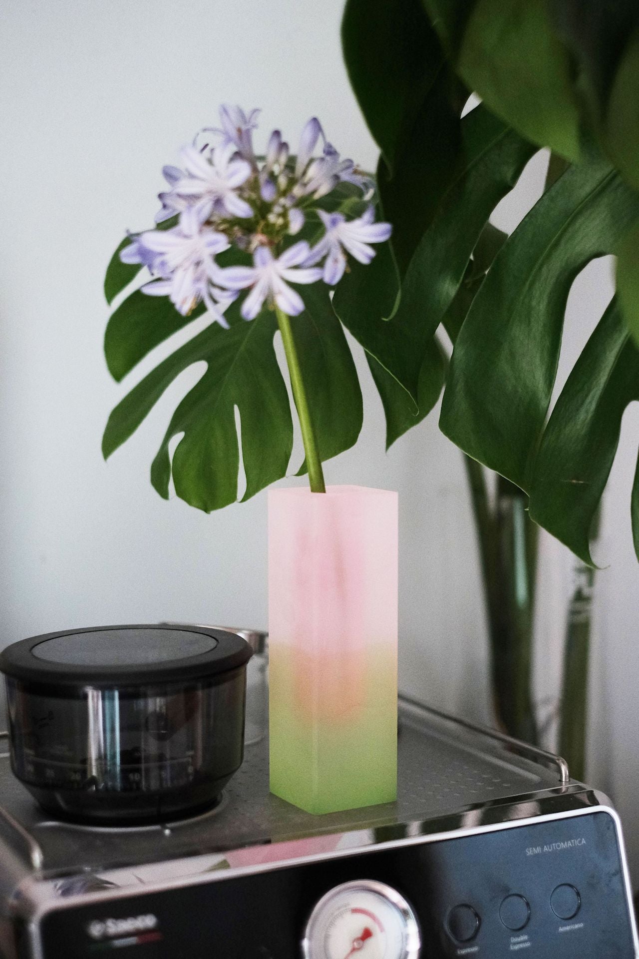 Minimalist Nordic ins Acrylic Vase Square Column Glass Bubble Flower Utensils Flower Water