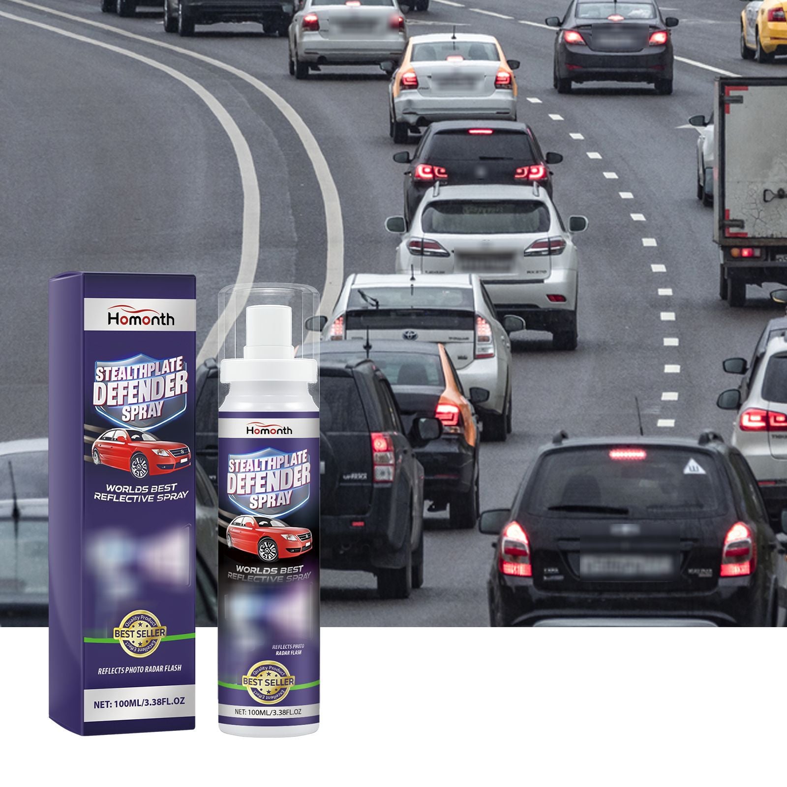 Homonth Car Care Spray Portable care spray for long-lasting daily protection with clear coating for cars