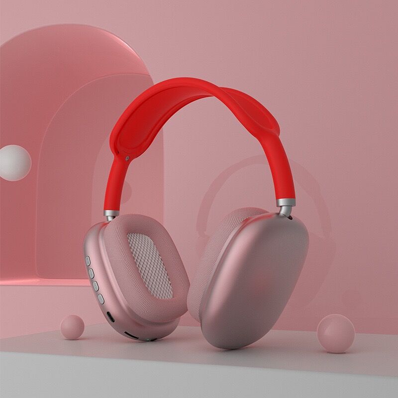 P9 Head mounted Bluetooth Earphones with Long Battery Life, Chicken Eating Noise Reduction, Cute Learning, Call Ability, Large Earmuffs, Universal Music