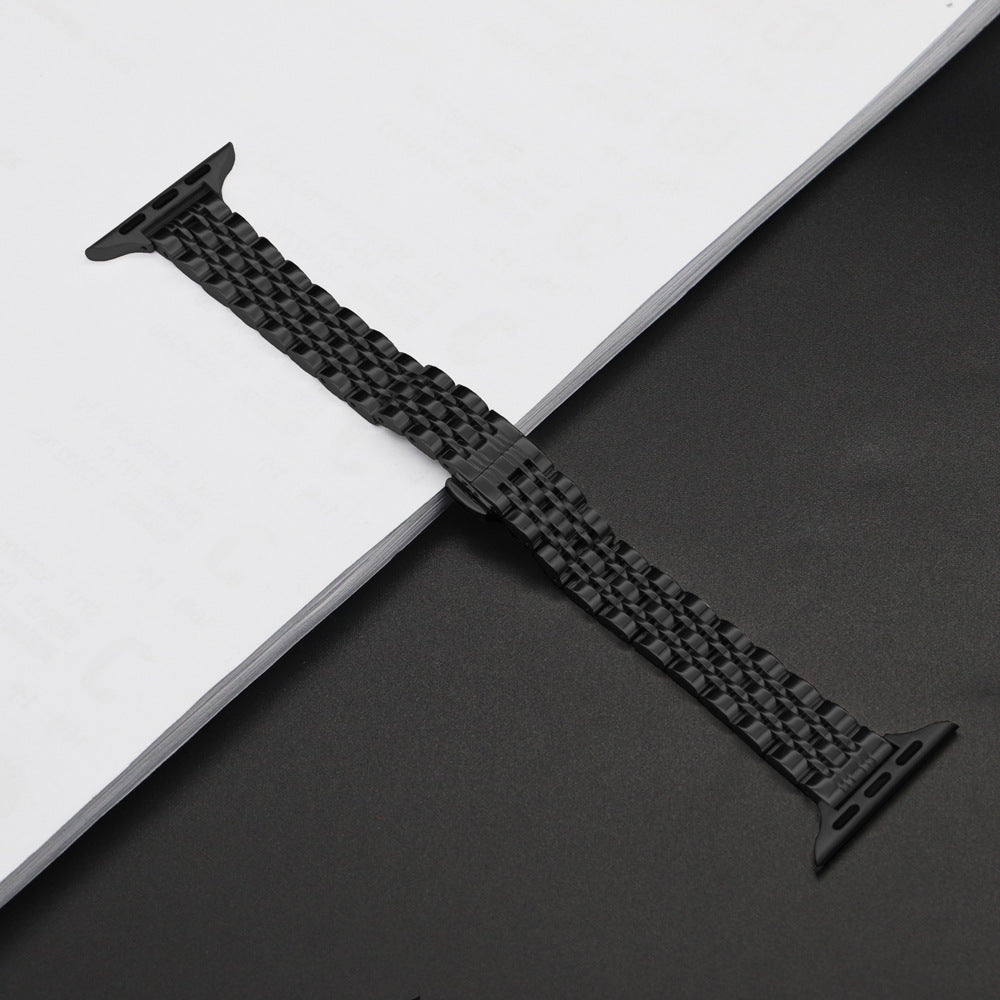 Suitable for Apple Watch 9 8 7 6 5 Ultra2 seven bead stainless steel small waist women's strap