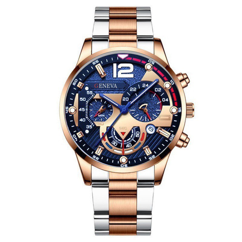 New Fashion Watches Men Stainless Steel Top Brand Luxury Sports Chronograph Quartz Watch Men Clock Man Relogio Masculino