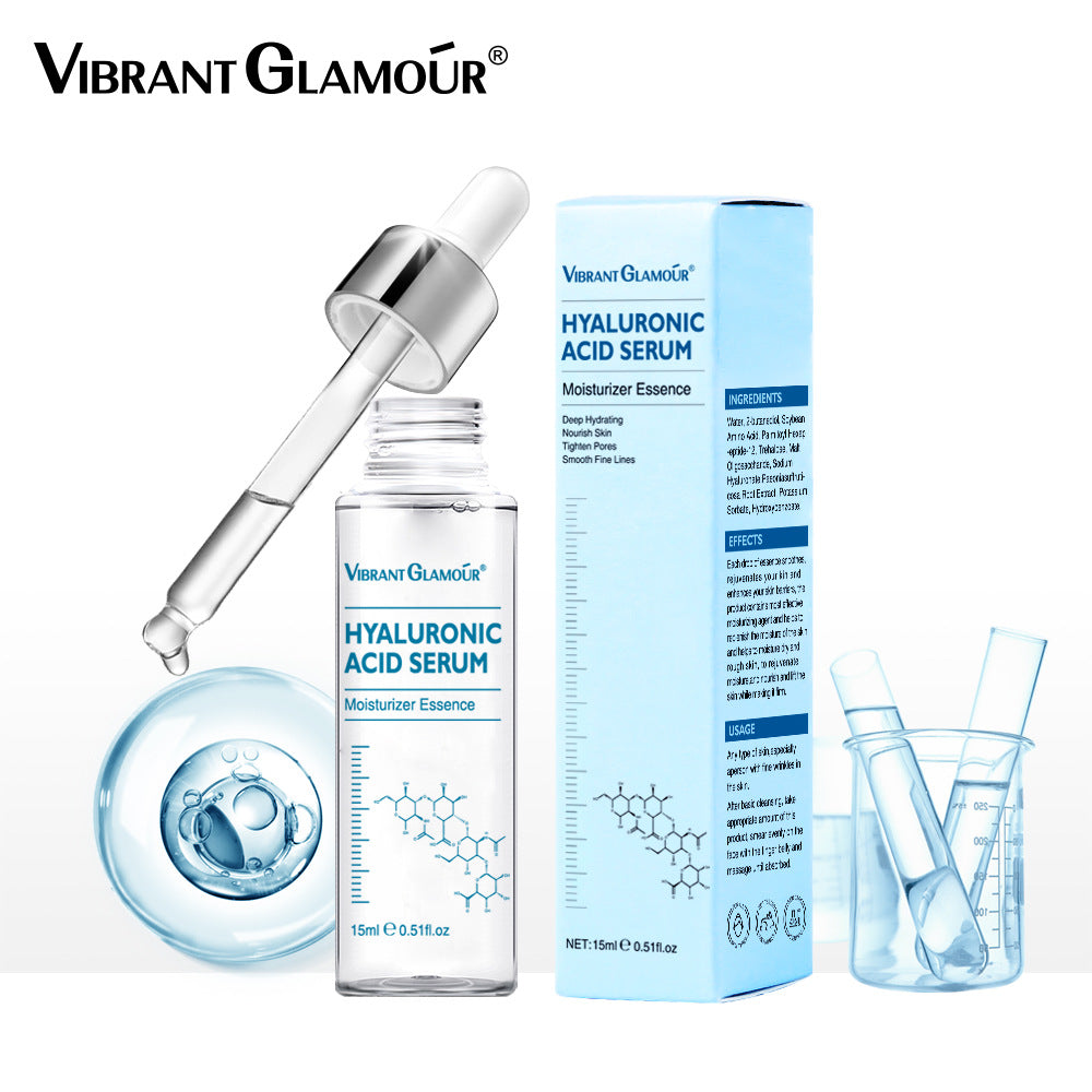 Cross border special hyaluronic acid base solution is a genuine moisturizing elastic, wrinkle removing, firming, light texture, anti-aging repair essence