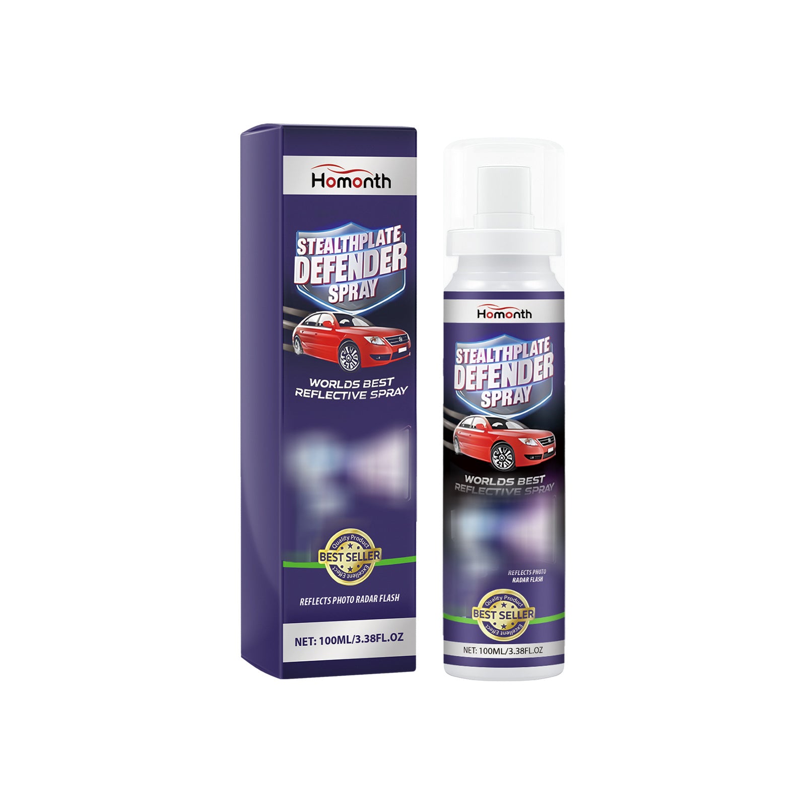 Homonth Car Care Spray Portable care spray for long-lasting daily protection with clear coating for cars