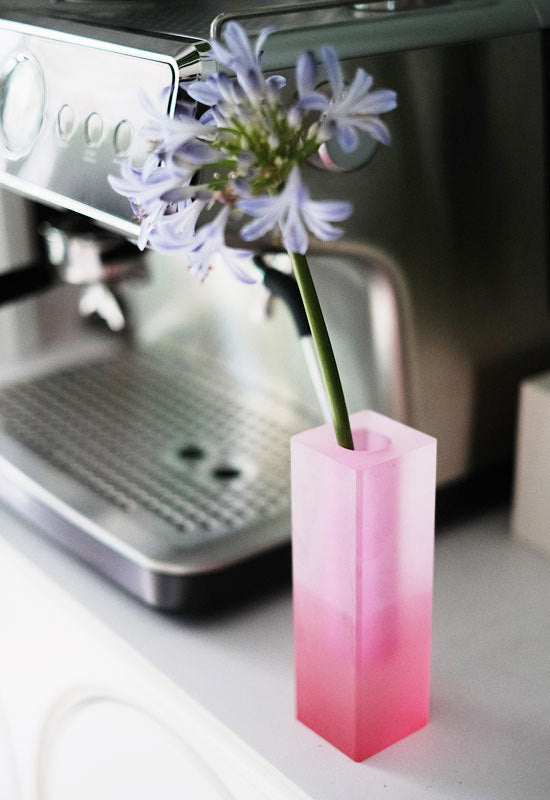 Minimalist Nordic ins Acrylic Vase Square Column Glass Bubble Flower Utensils Flower Water