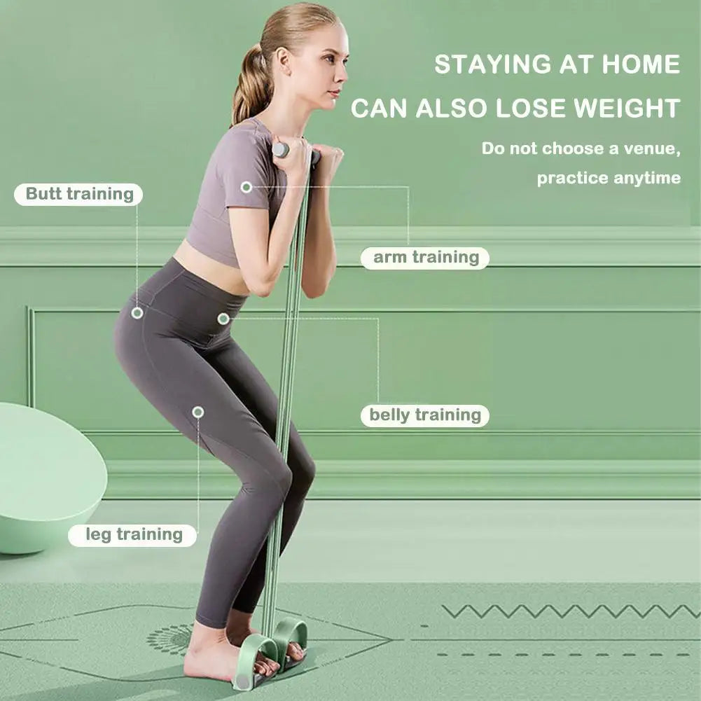 Fitness Resistance Bands Latex Pedal Ankle Abdominal
