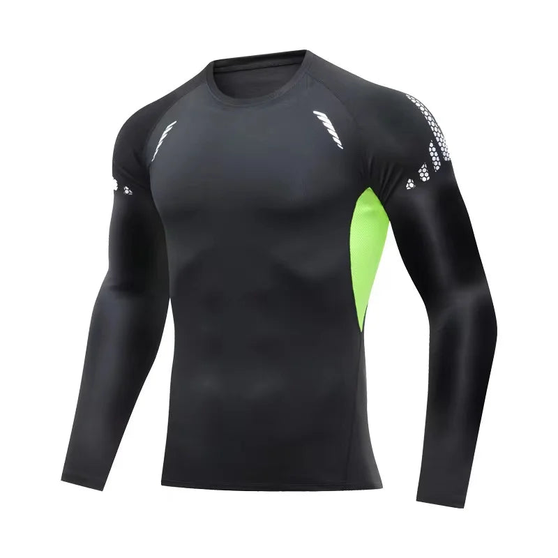 TaoBo 1PC Mens Compression Under Base Suit Long Sleeve