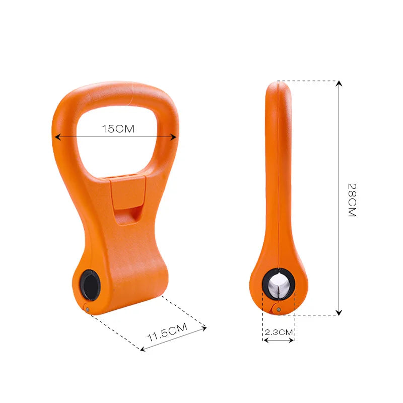 Kettlebell Handle for Dumbbell Adjustable Portable Weight Grip