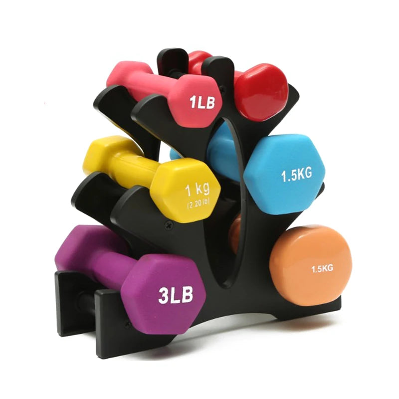 Exercise Equipment Support Stands 3-Tier Dumbbell