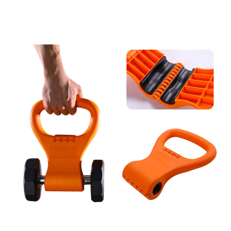 Kettlebell Handle for Dumbbell Adjustable Portable Weight Grip