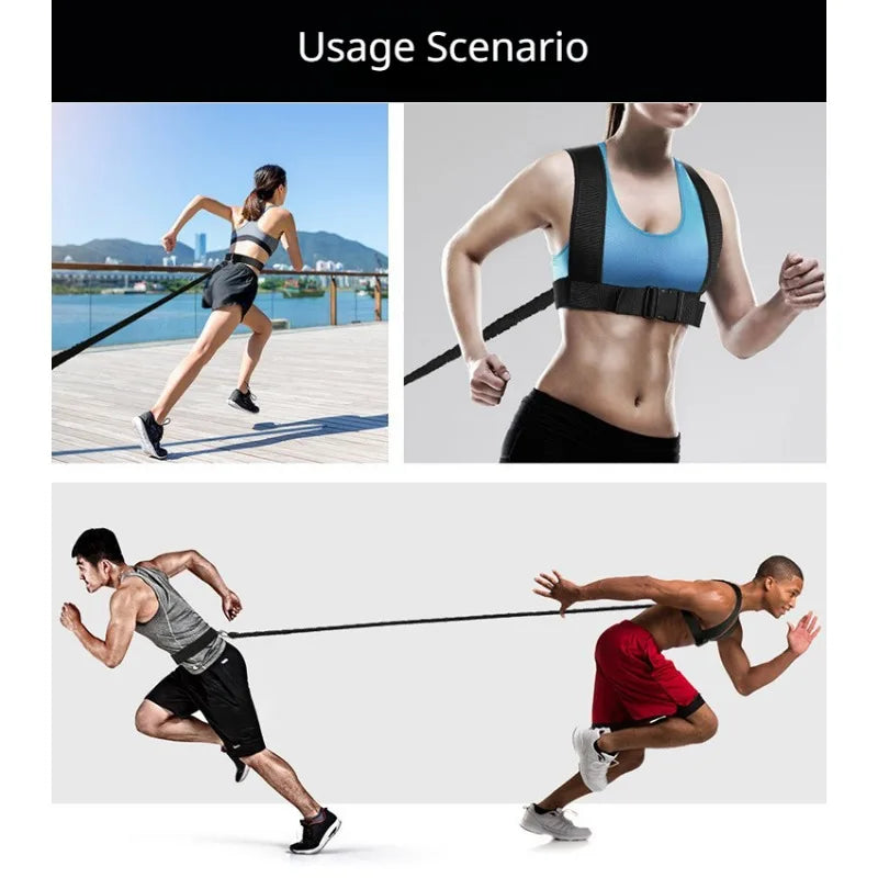 Training Pull Rope Track Field Running Explosive Force Jumping