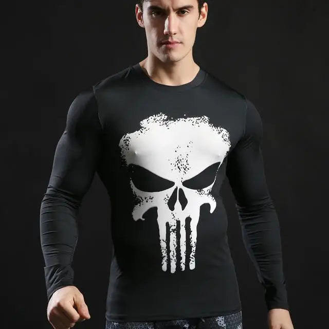 Winter Soldier Tshirts 3d Printed Long Sleeve Tops Men