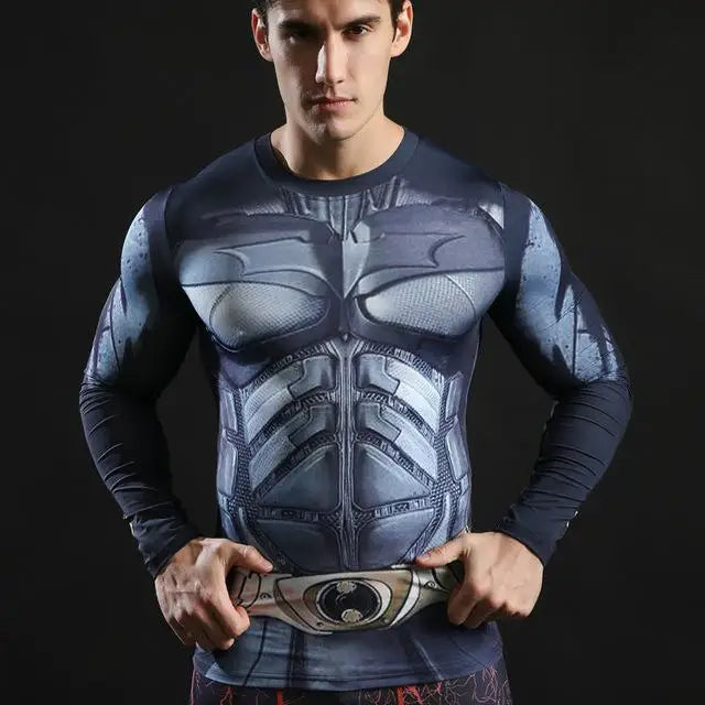Winter Soldier Tshirts 3d Printed Long Sleeve Tops Men
