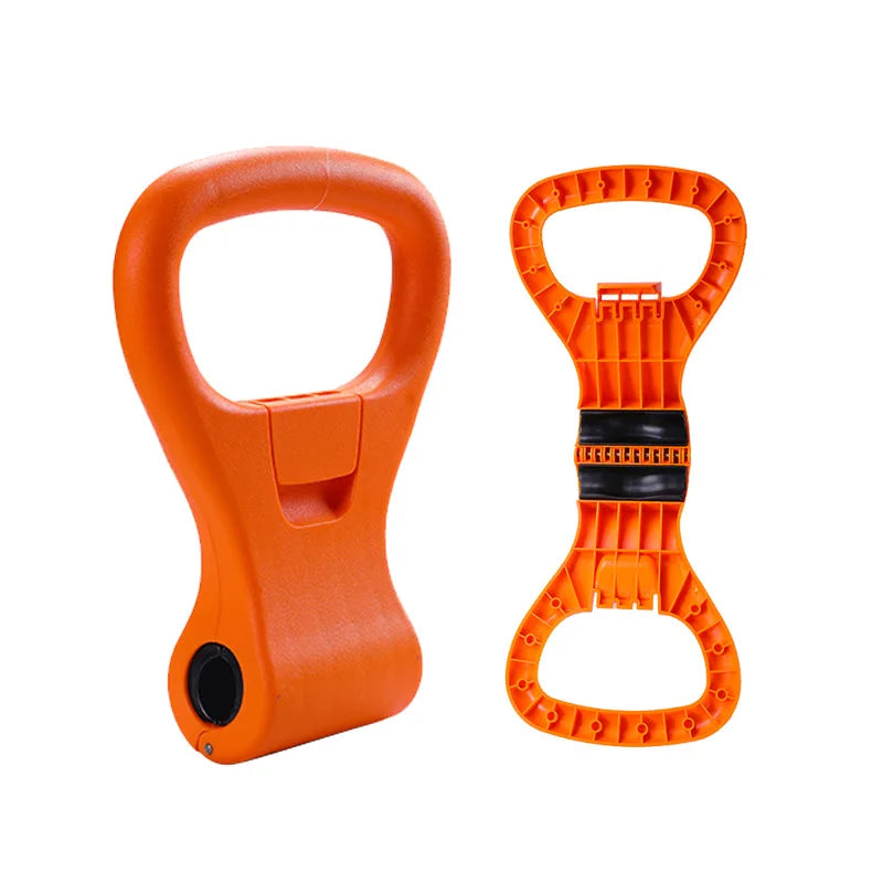 Kettlebell Handle for Dumbbell Adjustable Portable Weight Grip