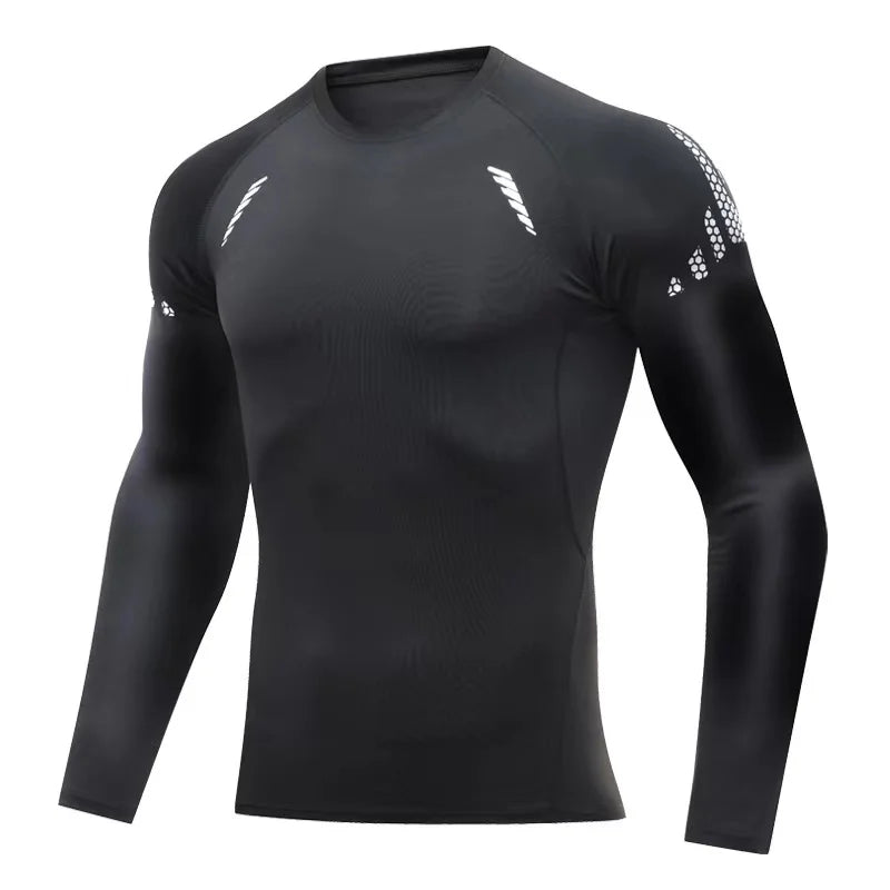 TaoBo 1PC Mens Compression Under Base Suit Long Sleeve