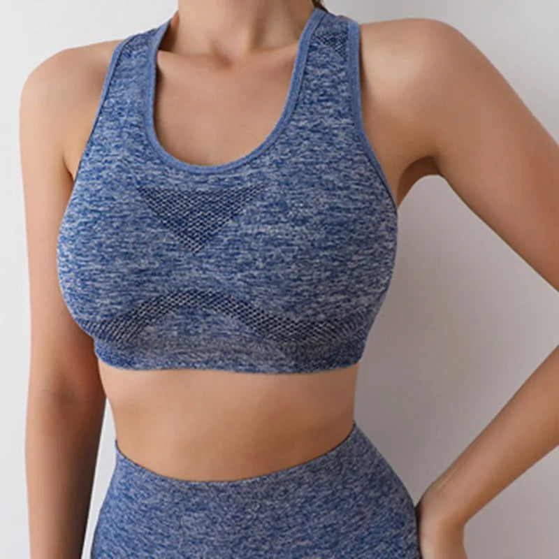 Women Yoga Set Gym Vest Shorts Sport Bras Workout