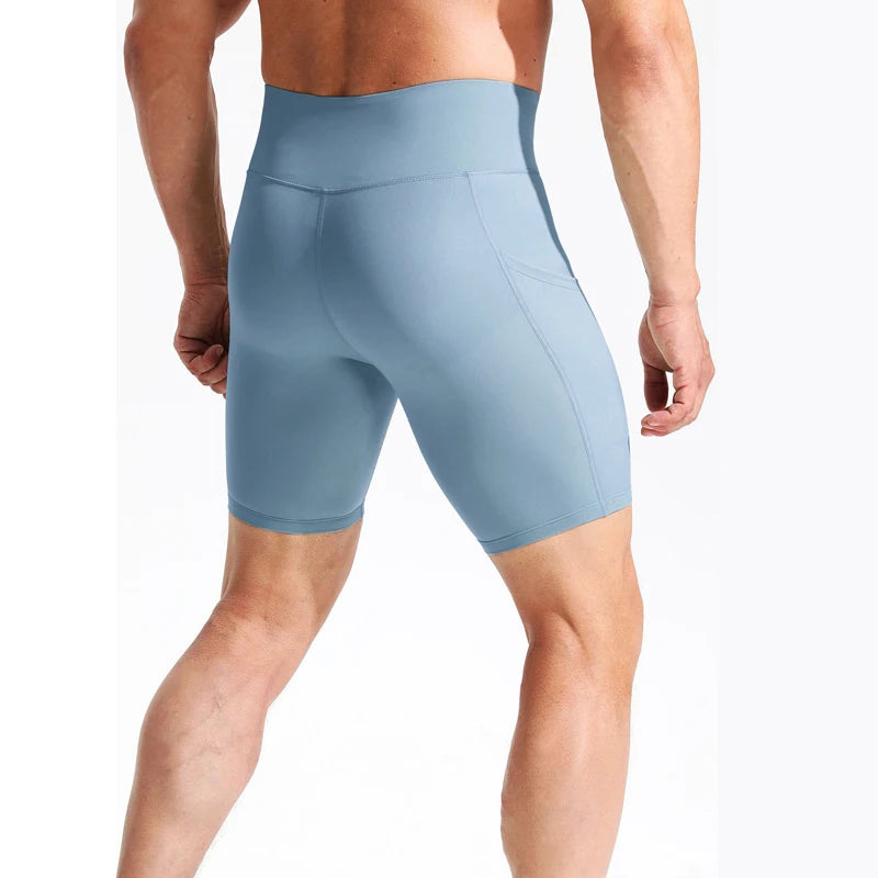 Male Compression Shorts Gym Tights Jogging Marathon Leggings