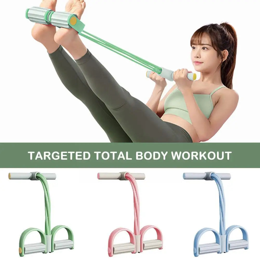 Fitness Resistance Bands Latex Pedal Ankle Abdominal
