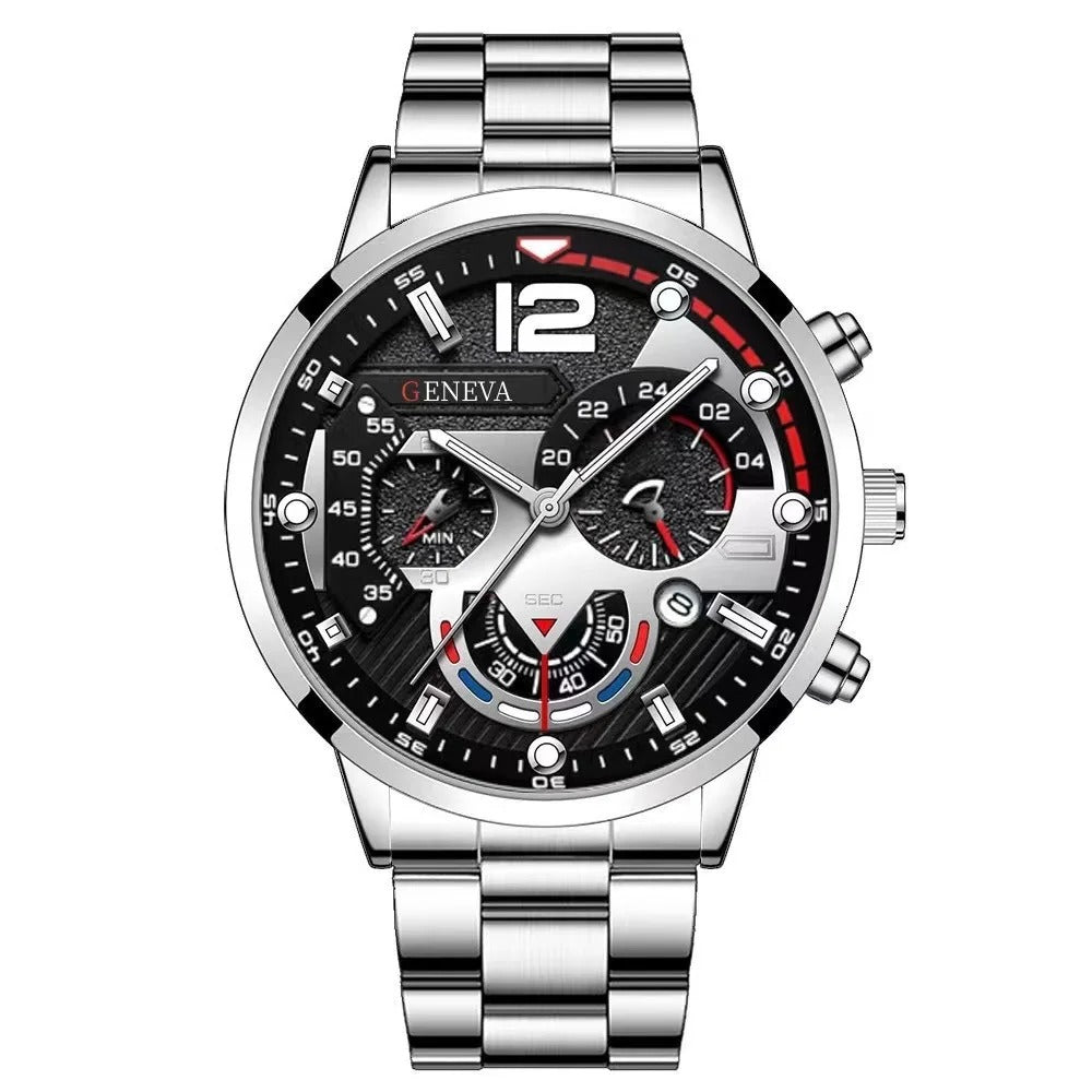 New Fashion Watches Men Stainless Steel Top Brand Luxury Sports Chronograph Quartz Watch Men Clock Man Relogio Masculino