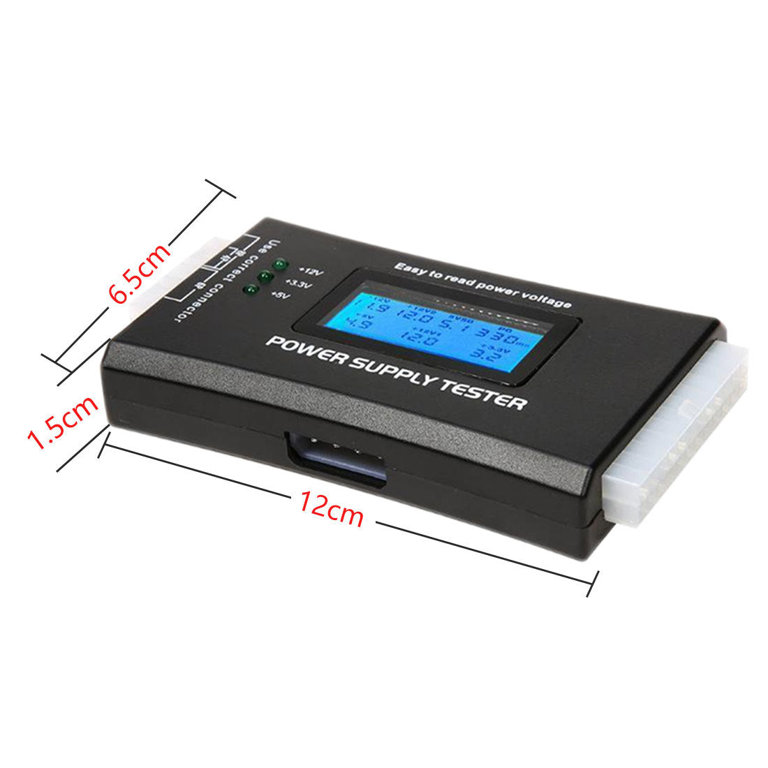 ATX Power Supply Computer Host Inspection and Maintenance Tester Tool with LCD Display