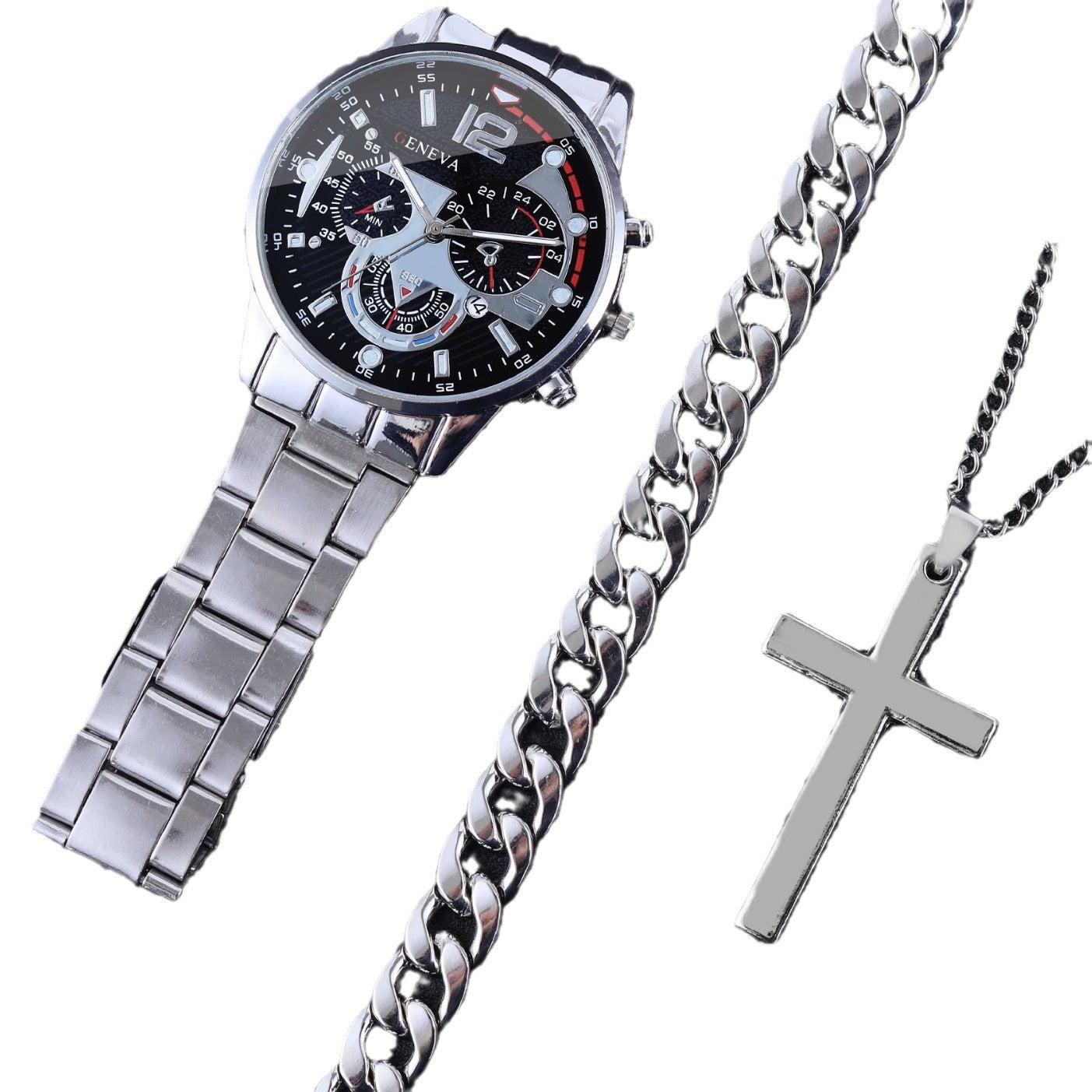 Men's watch Classic Chinese style men's bracelet necklace set