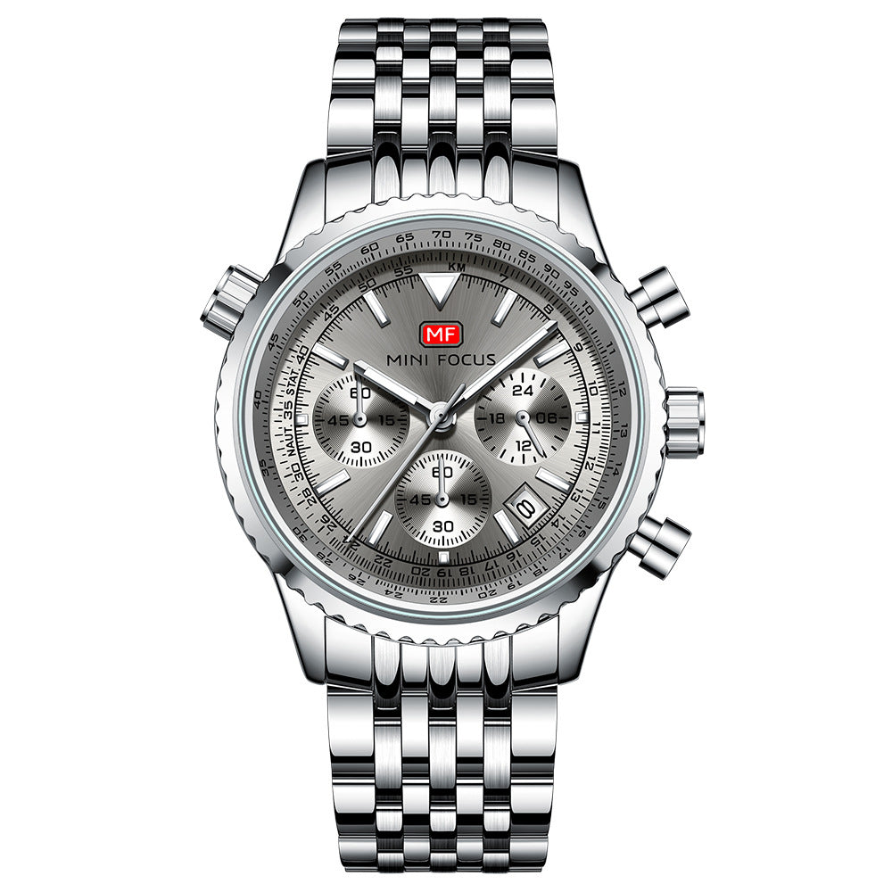 Luxury Military Watch for Men Waterproof Luminous Date Chronograph Man Watch Sport Quartz Stainless Steel Men's Watches