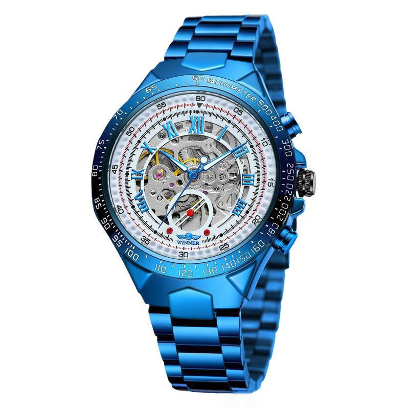 Winner Mechanical Sport Design Bezel Fashion Watch Mens Watches Top Brand Luxury Montre Homme Clock Men Automatic Skeleton Watch